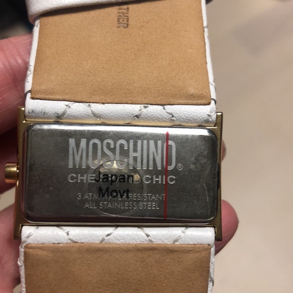 Moschino Cheap and Chic white and Gold Watch, Authentic - Picture 6 of 9